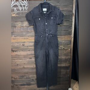 Habitual Black Denim Jumpsuit with Chest Pockets